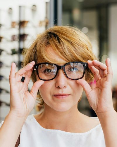 Modern retail store interior with strategic product placement and customer engagement areas